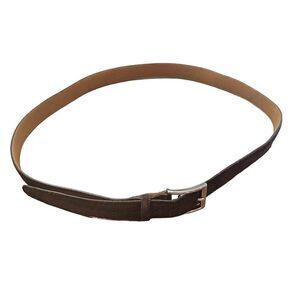 Brooks Brothers Brown Leather Suede Belt Men's Size 42 EUC